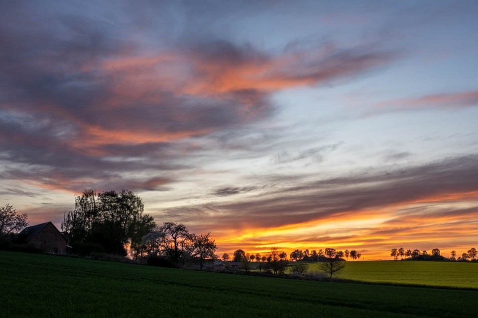 Mit diesem Sonnenuntergang zum Ende des Treffens geht es weiter zu den Makros 😉